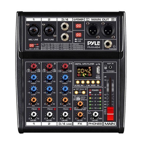 Pyle 4 Channels Audio Mixer : Target