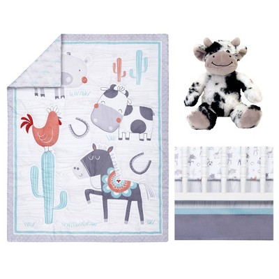Image of Sammy and Lou Farmstead Friends Crib Bedding Set - 4pc