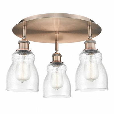 Ellery - 3 Light Flush Mount In Nautical Style-9.5 Inches Tall and 16.5 Inches Wide