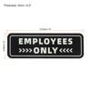 Unique Bargains Acrylic Self-Adhesive Decor Store Business Employee Only Sign - 2 of 4