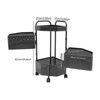 YIYIBYUS Rotating Kitchen Storage Rack, 4-Tier Metal Storage Basket Shelves - 4 of 4