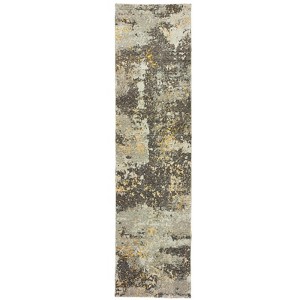 Oriental Weavers Evolution 8025B Grey/ Gold Indoor Area Rug - 2'3" x 8' - 1 of 4