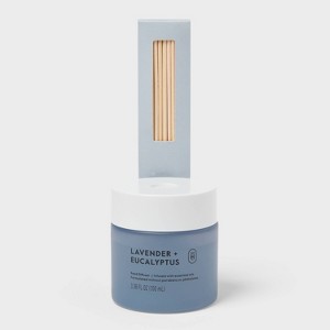 Glass Reed Diffuser Lavender and Eucalyptus 3.4 fl oz - Threshold™ - 1 of 3