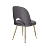 Meridian Furniture,Logan Velvet Dining Chair, Set of 2 - 4 of 4