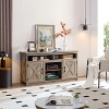 NicBex Farmhouse TV Stand Modern Entertainment Console with Open and Closed Storage Space for TV Up to 65" - 2 of 4