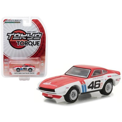 1970 Datsun 240Z #46 Brock Racing Enterprises (BRE) John Morton Tokyo Torque Series 1 1/64 Diecast Model Car Greenlight