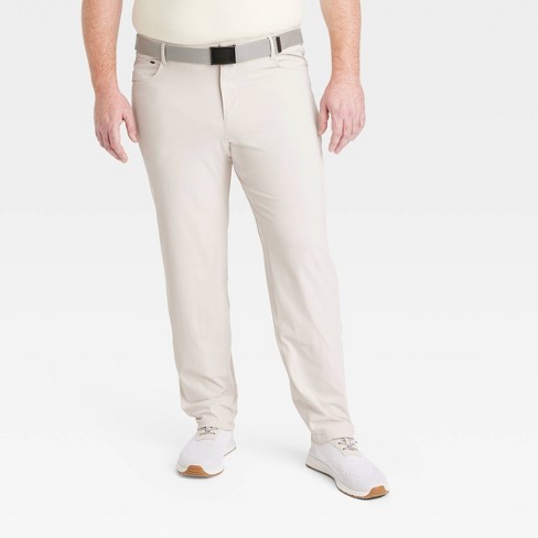 Men's Big & Tall Golf Slim Pants - All In Motion™ White 40x32