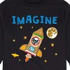 Boys' - Pete The Cat - Imagine Space Rocket Long Sleeve Graphic T-Shirt - 2 of 4