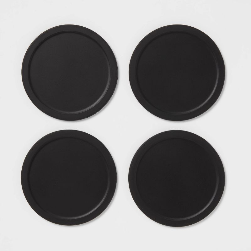 4pk Silicone Coasters Black - Threshold&#8482;, 4 of 5