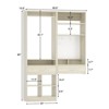 Besiost 50-In Closet System Set with Wall-momunted Vanity  Desk Organizer - 3 of 3