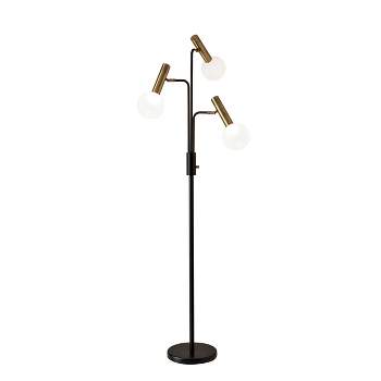 Reader Floor Lamp (Includes LED Light Bulb) Antique Brass - Adesso