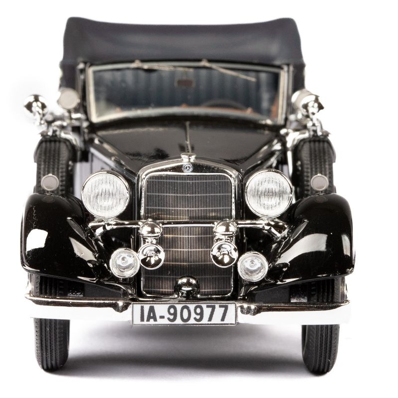 1933-37 Mercedes-Benz 290 W18 Cabriolet D Black Limited Edition to 250 pieces Worldwide 1/43 Model Car by Esval Models, 4 of 6
