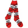 HalloweenCostumes.com One Size Fits Most  Dr. Seuss Cat in The Hat Striped Costume Socks for Kids., Black/Red/White - 4 of 4