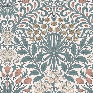 William Morris at Home Garden Dusty Blue Wallpaper - 1 of 4