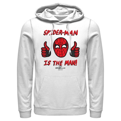 Men's Marvel Spider-Man: No Way Home The Man Pull Over Hoodie - White - 3X  Large