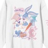 Looney Tunes Lola & Bugs Bunny Always Forever Crew Neck Long Sleeve White Adult Sweatshirt - 2 of 4