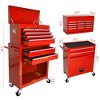 VASIP   8-Drawer High Capacity Smooth-Rolling Tool Chest with Tool Storage Cabinet ,for Garage,Workshop,Red - 2 of 4