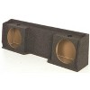 Q Power GMC Chevy Silverado Ext Cab '99-06 Dual Underseat Two 12" Subwoofer Box - 2 of 4
