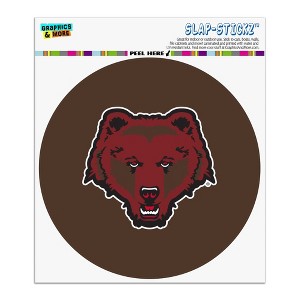 Brown University Primary Logo Automotive Car Window Locker Circle Bumper Sticker - 1 of 4
