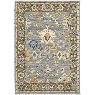 Oriental Weavers Lucca Traditional Rug 846D1 in Blue Runner 2' 6" X 12 ' 1"