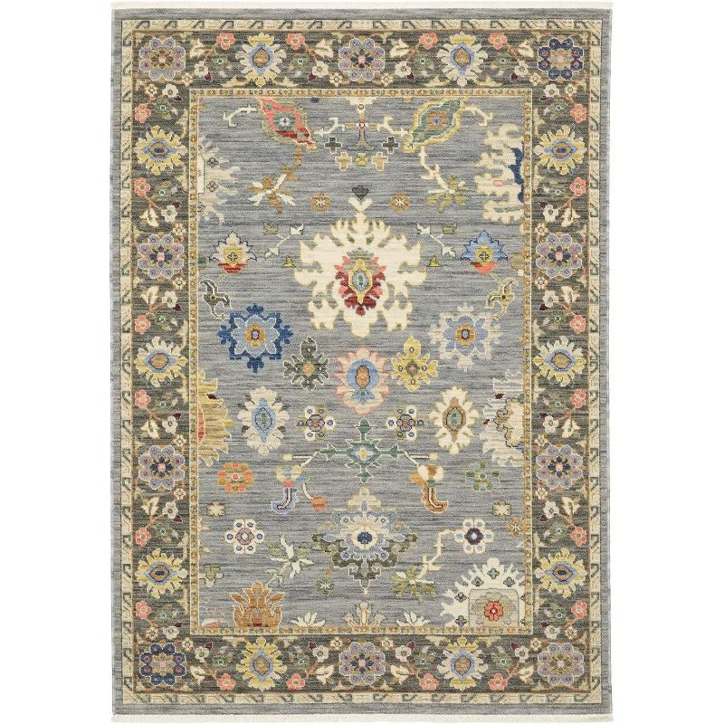 Oriental Weavers Lucca Traditional Rug 846D1 in Blue Rectangle 7' 10" X 11 ' 1", 1 of 2