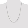 Black Bow Jewelry 2.75mm Sterling Silver Flat Cable Chain Necklace - image 2 of 4