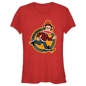 Juniors Womens Paul Frank Julius Skateboarding T-Shirt - 1 of 4