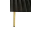 GlasFlength Decorative Storage Cabinets Modern Luxury Sideboard with Gold Metal Legs and Adjustable Shelves for Living Room, Black, 47.2"*16.5"*35.5" - 3 of 4