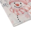 Unique Bargains Christmas Place Mats Flax Pink White 11.8"x17.7" 2 Pcs - 4 of 4