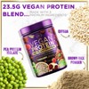 Vegan Protein Powder, Chocolate Fudge - 100% Plant Protein, 3.4g BCAAs, Premier Isolate Vegan Protien Powder, 2 Pounds (30 Servings) By Hello Lovely! - 2 of 4