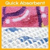Pink rug, super soft thick fluffy living room rug, bedroom plush indoor rug, fluffy faux fur rug - 4 of 4