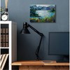 Stupell Industries Abstract Mountains and Lake Pine Landscape Painting - 2 of 4
