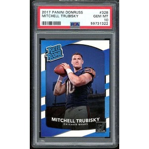 Mitchell Trubisky Rookie Card 2017 Donruss #328 PSA 10 - 1 of 2