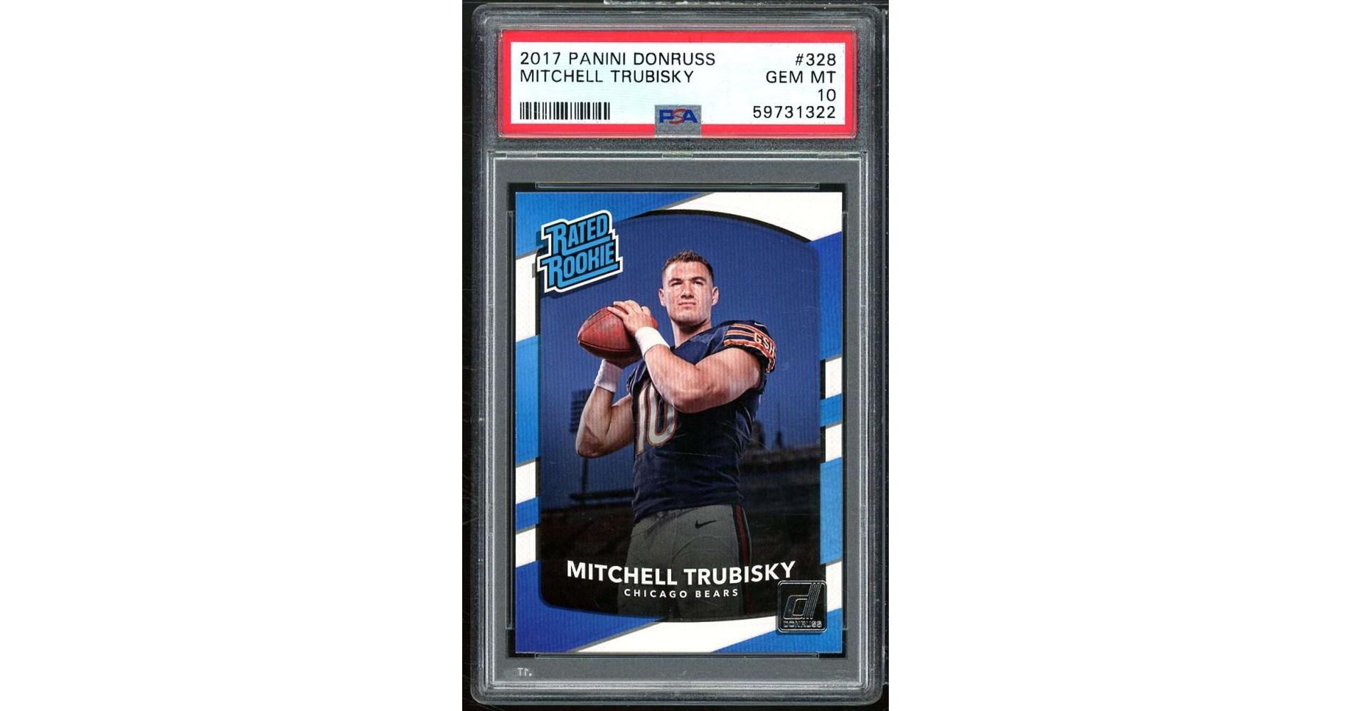 Mitchell Trubisky Rookie Card 2017 Donruss #328 PSA 10