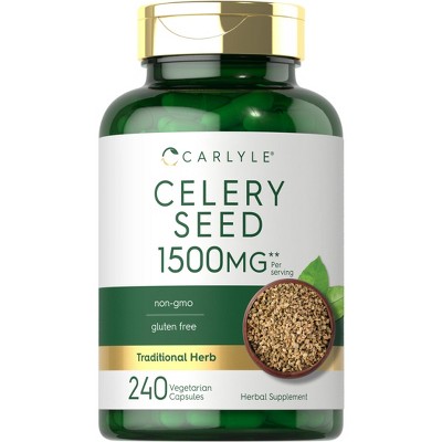 Carlyle Celery Seed Extract Capsules 1500mg | 240 Count