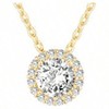 Post Faux Diamond Solitaire Pendant Necklace for Women Exquisite, Sophisticated, Minimalist, Suitable for Daily Wear - 3 of 4