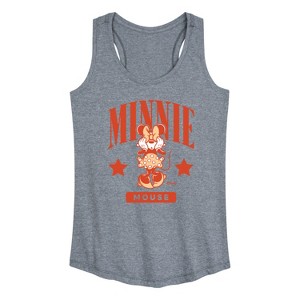 Women's - Disney - Minnie Mouse Collegiate Graphic Racerback Tank - 1 of 4