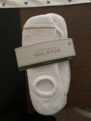 Signature Gold By Goldtoe Men's Modern Essential Sneaker Socks 6pk ...
