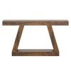 Lirago 55" Farmhouse Console Table with Storage Sofa Table Vintage Wood Living Room Accent Table Brown - 2 of 4
