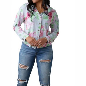 Women's Thinking On It Open Back Floral Top - Sew In Love - 1 of 4