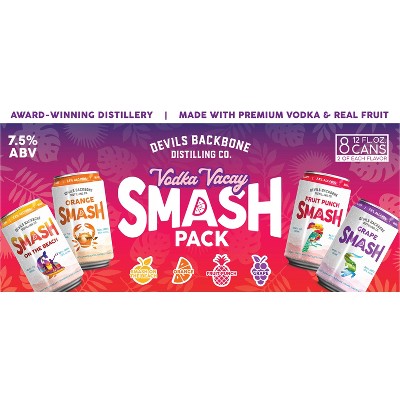 Devils Backbone Smash Vodka Vacay - 8pk/355ml Cans