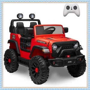 24V 2 Seater Ride on Toys for Kids, Ride on Truck with Remote Control, Bluetooth,2X200W Powerful Motors, Lights, Powered Wheels for Boys Girls - 1 of 4