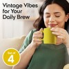 Omniware Teaz Cafe 11 oz Classic Mug, Set of 4 - Vintage Stoneware Coffee Cups, Nostalgic 50s-Inspired Drinkware, Rustic Farmhouse Aesthetic - 2 of 4