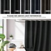 Shower Curtain Waffle Weave Black 72x84 Inch Farmhouse Bathroom Long Moisture Management Vibrant Dyed - 4 of 4