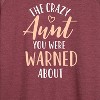 Women's - Instant Message - Crazy Aunt Lightweight French Terry Wide Neck Long Sleeve Graphic Shirt - 2 of 4