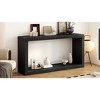 Square-Shaped Design Console Table with Bottom Shelf, Multi-Functional Entryway Table for Entrance, Corridor, Living Room, or Foyer - 4 of 4