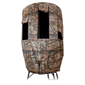 Muddy Roof Kit Hunting Gear, Hunting Accessories Compatible with Liberty Tripod Stand, Full Surround Deer Blind Hunting Blind w/ 8 Windows, Epic Camo - 1 of 4