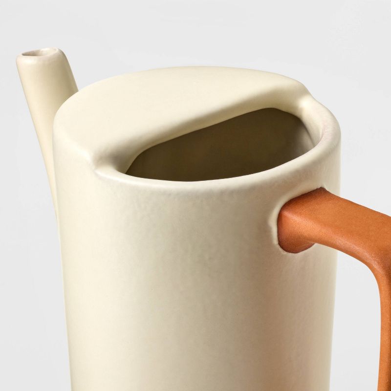 Hilton Carter for Target Ceramic Watering Can Terracotta Matte Glaze, 3 of 4