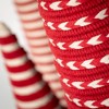 24.5"H  18.5"H & 12.5"H Sullivans Christmas Red White Tabletop Cone Tree Set of 3  Red-White - 2 of 4