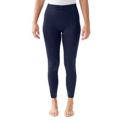 MUK LUKS Womens Unlined Jersey Legging, Navy, Small/Medium